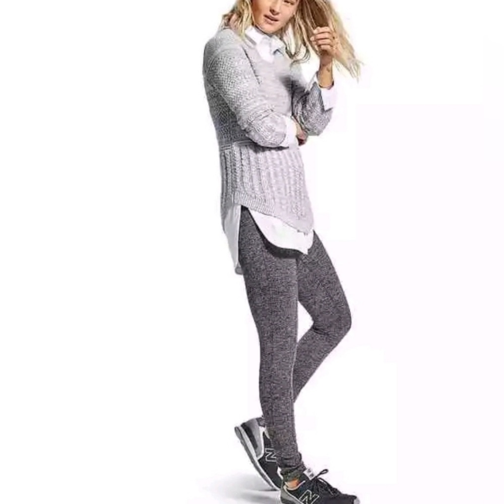 Athleta herringbone Metro high waisted tight leggings stretchy L four pockets